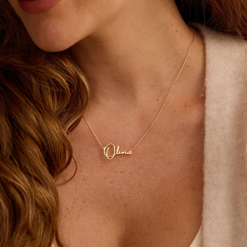 Custom Name Necklace Stainless Steel Jewelry, Personalized Choker